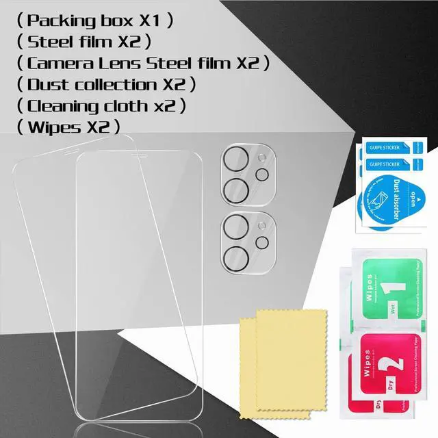 Alt view image 7 of 7 - BIGFACE Compatible with iPhone 12 Mini Screen Protector + Camera Lens Protectors, [2 + 2 Pack] Premium HD Clear Tempered Glass, 3D Curved Anti-Bubble Accuracy Film for iPhone 12 Mini(5.4 Inch)