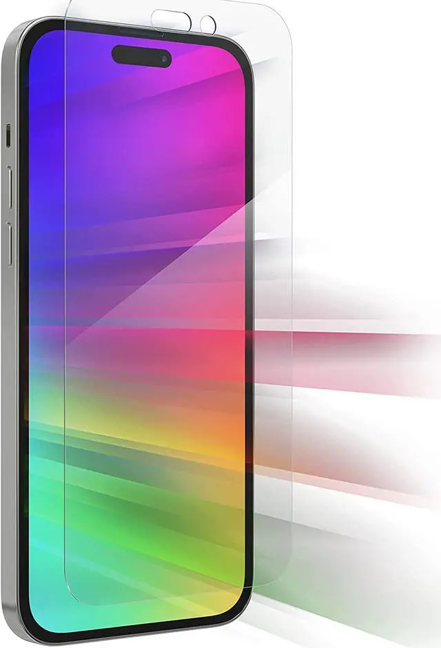 Main image of ZAGG Invisible Shield Glass Elite VisionGuard Screen Protector for Apple iPhone 14 Pro Max - 5X Stronger, Blue-Light Protection, Anti-Fingerprint Technology, Easy to Install