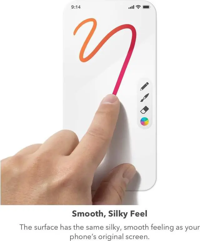 Alt view image 6 of 7 - ZAGG Invisible Shield Glass Elite VisionGuard Screen Protector for Apple iPhone 14 Pro Max - 5X Stronger, Blue-Light Protection, Anti-Fingerprint Technology, Easy to Install