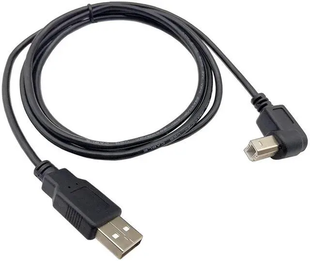 Alt view image 4 of 7 - USB Printer Cable 3.3Ft USB Type A to Type B Cable USB 2.0 A Male to B Male 90 Degree Printer USB Cord for HP Canon  Epson Lexmark and More Printers(UP)