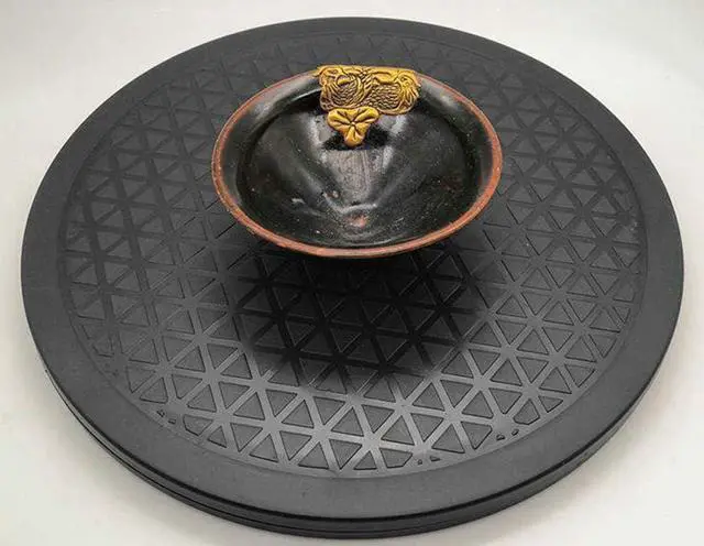 Alt view image 6 of 7 - Lawei 2 Pack 12 inch Heavy Duty Rotating Swivel Stand with Steel Ball Bearings - Lazy Susan Turntable for Flat Panel Monitors, TV's, Potted Plants, Stereo Speakers