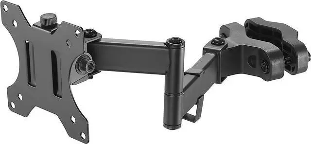 Alt view image 3 of 4 - Universal Full Motion Pole Mount Monitor Arm with Removable 75mm and 100mm VESA Plate, Fits 17 to 32 inch Screens, Black, PM111