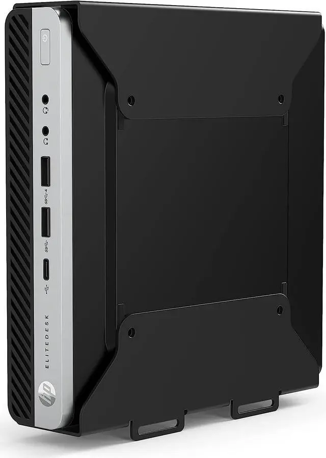 Main image of HumanCentric VESA Mount Compatible with HP Desktop Mini, HP ProDesk Mini, HP EliteDesk Mini, Replaces Dual VESA Sleeve for Mini Desktops v3, Mount on an Arm, Under Desk or Wall, 75x75mm, 100x100mm