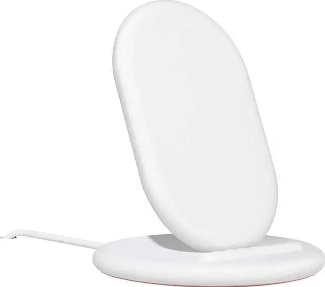 Alt view image 7 of 7 - Google Stand Wireless Charger Qi-Certified, Fast Charging iPhone 12 Pro, 12 Pro Max, 12 Mini, 12, iPhone 11 Pro, 11 Pro Max, 11, iPhone SE (2nd Generation)- Retail Packaging (White)