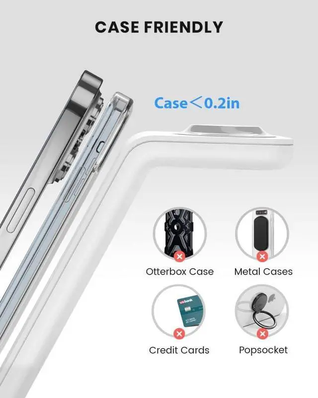 Alt view image 5 of 7 - Wireless Charging Stand, GEEKERA 3 in 1 Wireless Charger Dock Station for iPhone 15 14 13 12 11 Pro Max Plus XR XS 8 Plus, Apple Watch Ultra/9/SE/8/7/6/5/4/3/2, AirPods Pro/3