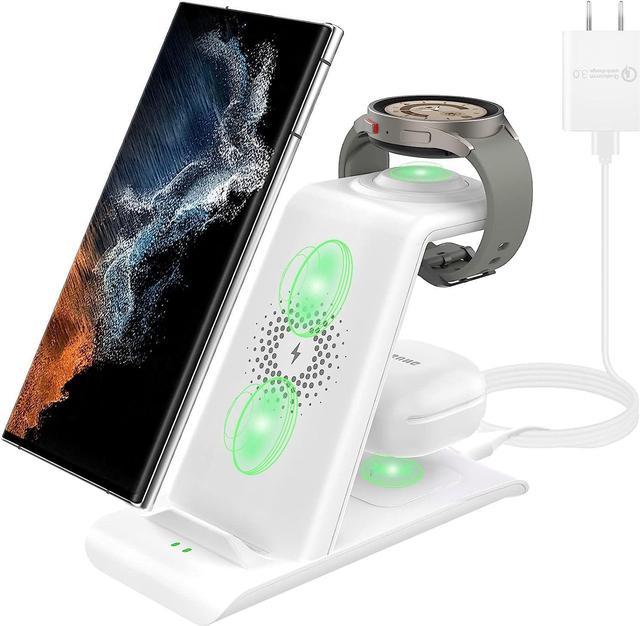 3 in 1 Wireless Charging Station Charger Stand Compatible with