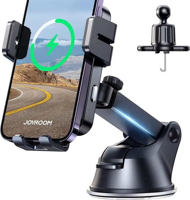 Main image of JOYROOM Wireless Car Charger,15W Qi Fast Charging Car Charger Phone Holder Mount, Auto-Clamping Alignment Windshield Dashboard Air Vent Cell Phone Holder for iPhone 15 Pro Max/15 Pro, Galaxy S24 etc