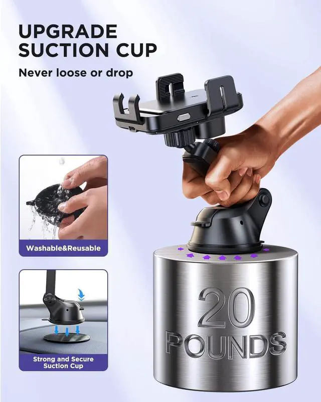 Alt view image 4 of 7 - JOYROOM Wireless Car Charger,15W Qi Fast Charging Car Charger Phone Holder Mount, Auto-Clamping Alignment Windshield Dashboard Air Vent Cell Phone Holder for iPhone 15 Pro Max/15 Pro, Galaxy S24 etc