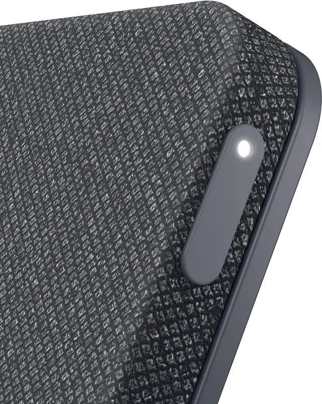 Alt view image 3 of 7 - Dell Dual Charge Dock HD22Q - Fabric Wrapped Charging Stand, Type-C Connector, Qi Enabled Charging, Wake-on-Dock, Smartphone Rest, Power Button LED - Magnetite