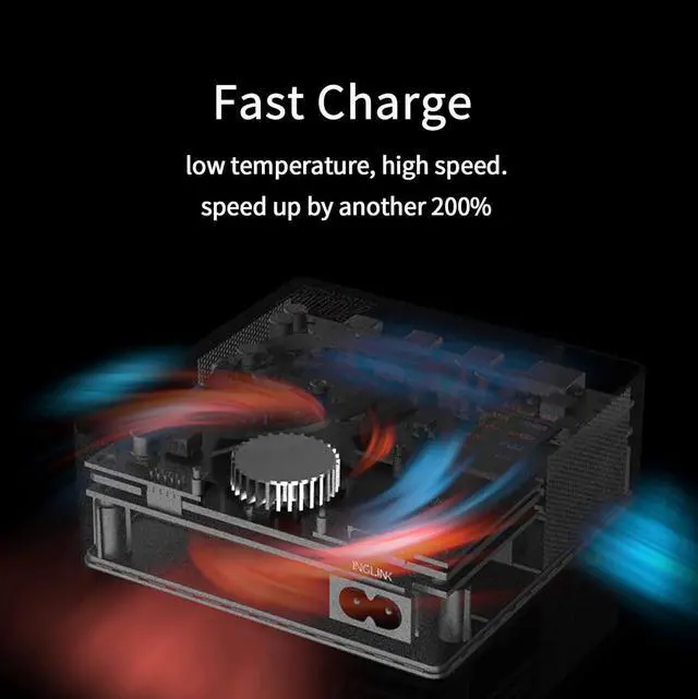 Alt view image 7 of 7 - 5-in-1 Charging Station(140W Max) with Adapter, PD 3.1 Wireless Magnetic Fast Wall Charger, 1 USB-A, 3 USB-C, OTA Upgrade LCD Display Power Delivery Charging for iPhone 15/14/13 Series