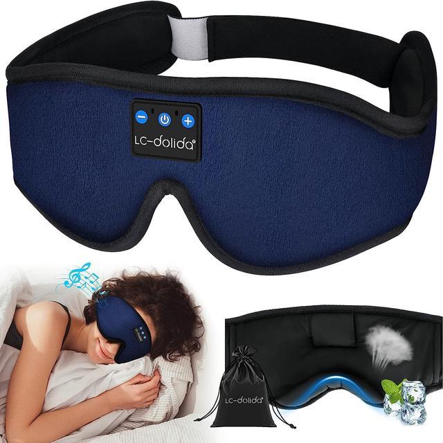 LC-dolida Sleep Headphones Bluetooth Wireless Sleeping Eye Mask, Office  Travel Unisex Birthday Gifts Men Women Who Have Everything Top Cool Tech