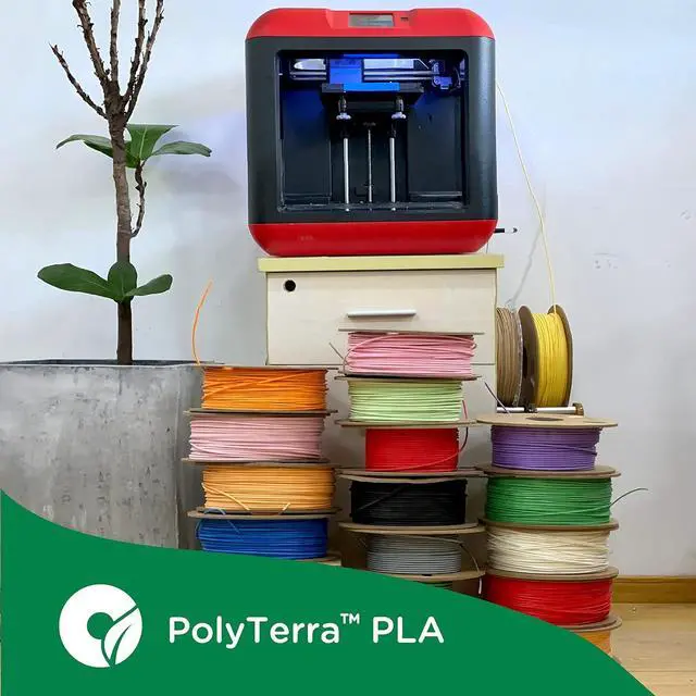 Alt view image 7 of 7 - Polymaker Matte PLA Filament Matte Cotton White 2.85mm 1kg 3D Printing Filament, PolyTerra 3D Printer PLA Filament