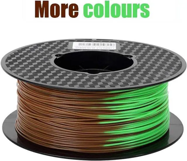 Alt view image 7 of 7 - CC3D Color Change PLA Filament Purple Blue to Pink PLA Filament 1.75 mm 1KG 3D Printer Filament 2.2LBS Spool Heat Temp Color Changing Filament with Temperature PLA