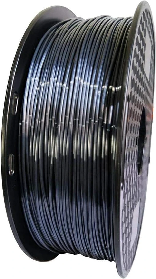 Alt view image 2 of 4 - CC3D Silk Black PLA Filament 1.75mm 1KG 3D Printing Filament Silky Black Gloss Shiny Metallic PLA Black 3D Printer Material FDM 3D Printer