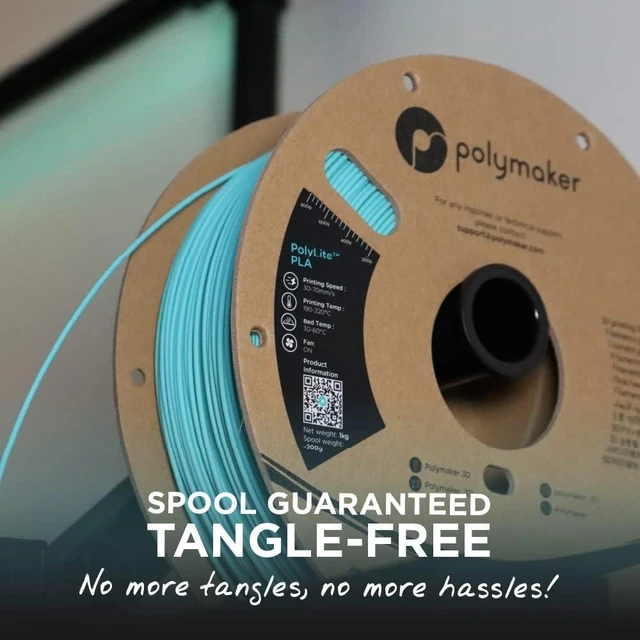 Alt view image 2 of 7 - Polymaker PLA Filament 1.75mm White 1KG Spool, Neatly Wound