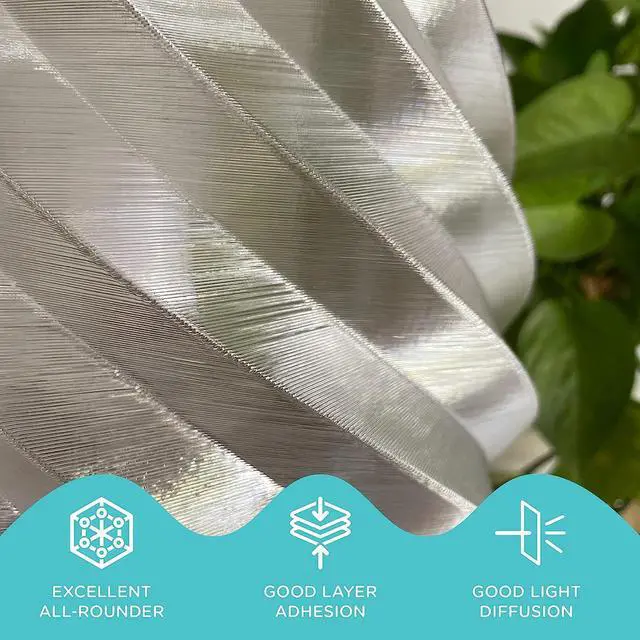 Alt view image 2 of 7 - Polymaker PETG Filament 1.75mm, 1kg Strong PETG 3D Printer Filament Clear - PolyLite PETG Transparent 3D Printing Filament 1.75mm, Dimensional Accuracy +/- 0.03mm, Print with Most 3D Printers