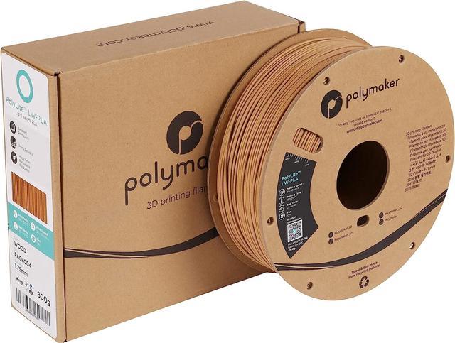 Polymaker LW PLA Filament 1.75mm Black, Pre-Foamed PLA 800g Lightweight 3D  Filament - PolyLite 3D Printer LW-PLA for Printing RC Plane, 190-210 °C  Printing Temp., High Rigidity