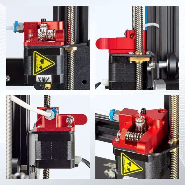 Alt view image 7 of 7 - Redrex Dual Gear Ender 3 Extruder with Two Washers Metal Drive Feeder Upgrade Kit Compatible with Creality Ender 3 V2 Pro,Ender 3 Neo Series,CR10 3D Printer TPU Filament Supported(Motor Shaft>20mm)