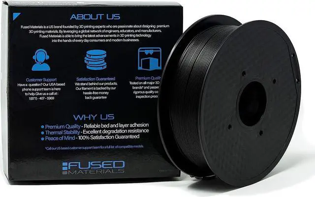 Alt view image 7 of 7 - Black PLA 3D Printer Filament - 1kg Spool, 1.75mm, Dimensional Accuracy +/- 0.03 mm, (Black)