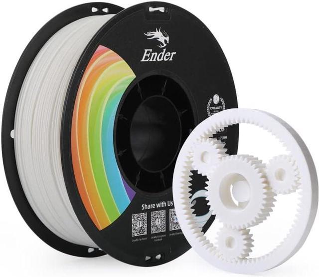 Official Creality Upgrade Ender 3D Printer Filament, White PLA+ Filament  1.75mm, 1kg Spool (2.2lbs), Accuracy +/- 0.02mm, 3D Printing Filament,  Strong Toughness, Vacuum Packaging, Environment Friendly 