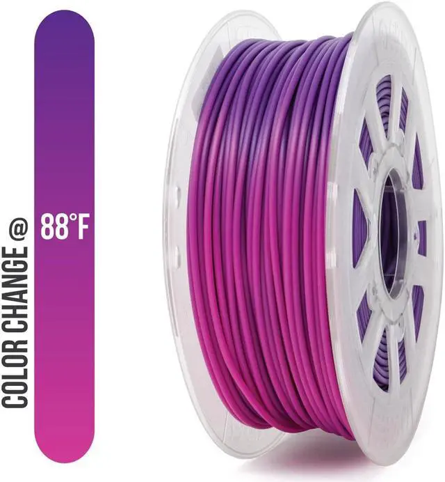 Main image of Gizmo Dorks 3mm (2.85mm) PLA Filament 1kg / 2.2lb for 3D Printers, Color Change Purple to Pink
