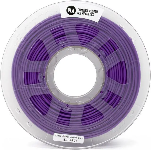 Alt view image 2 of 7 - Gizmo Dorks 3mm (2.85mm) PLA Filament 1kg / 2.2lb for 3D Printers, Color Change Purple to Pink
