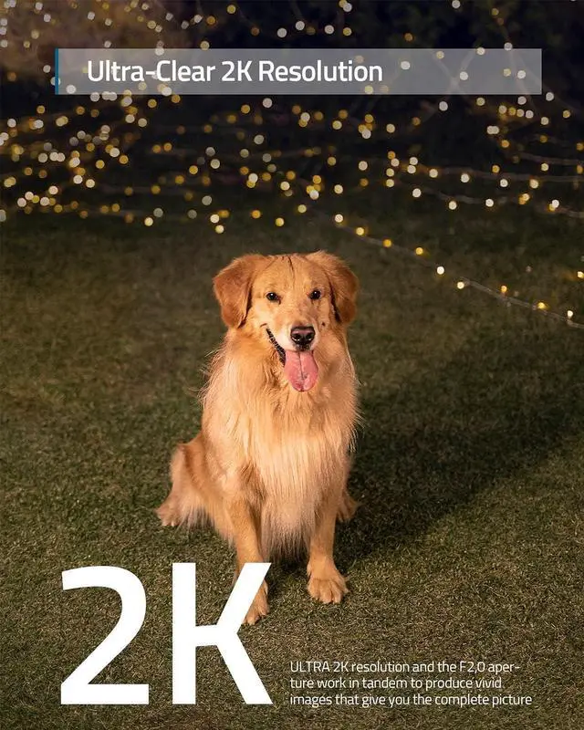 Alt view image 2 of 6 - Security Outdoor Cam E220, All-in-One Outdoor Security Camera with 2K Resolution, Spotlight, Color Night Vision, No Monthly Fees, Wired Camera, IP67 Weatherproof, Motion Only Alert