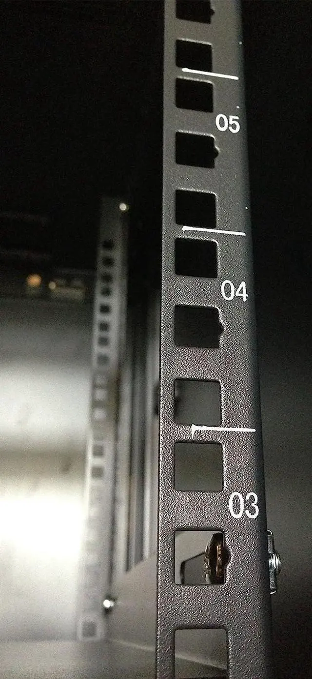 Alt view image 6 of 6 - SysRacks 12U Wall Mount Server Rack Cabinet - Cooled Enclosure for Network Equipment, Secure Lockable Unit, Adjustable Rails