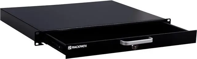 Main image of 1U Rack Mount Drawer for 19 Inch AV/Network/DJ Equipment Racks or Cabinets with Lock and Key