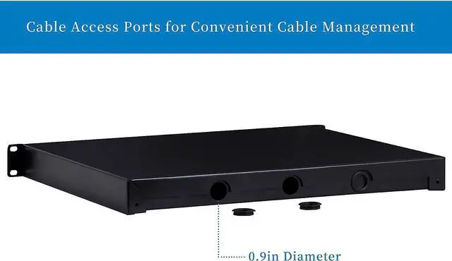 Alt view image 4 of 6 - 1U Rack Mount Drawer for 19 Inch AV/Network/DJ Equipment Racks or Cabinets with Lock and Key