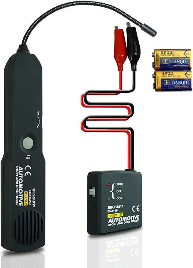 Main image of allsun em415Pro Circuit Break Short Auto Finder Cable Wire Breaker Tracker DC Under 42V,12V Battery Diagnostics Wire Tracking