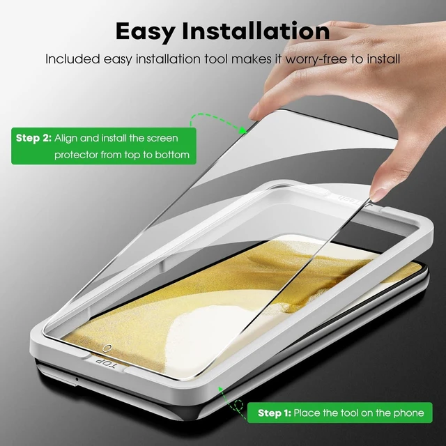 Alt view image 4 of 7 - Screen Protector for Galaxy S22 2+2 Pack