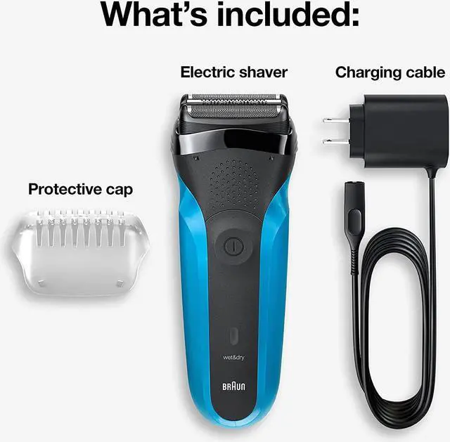 Alt view image 2 of 7 - Braun Electric Razor for Men, Series 3 310s Electric Foil Shaver, Rechargeable, Wet & Dry