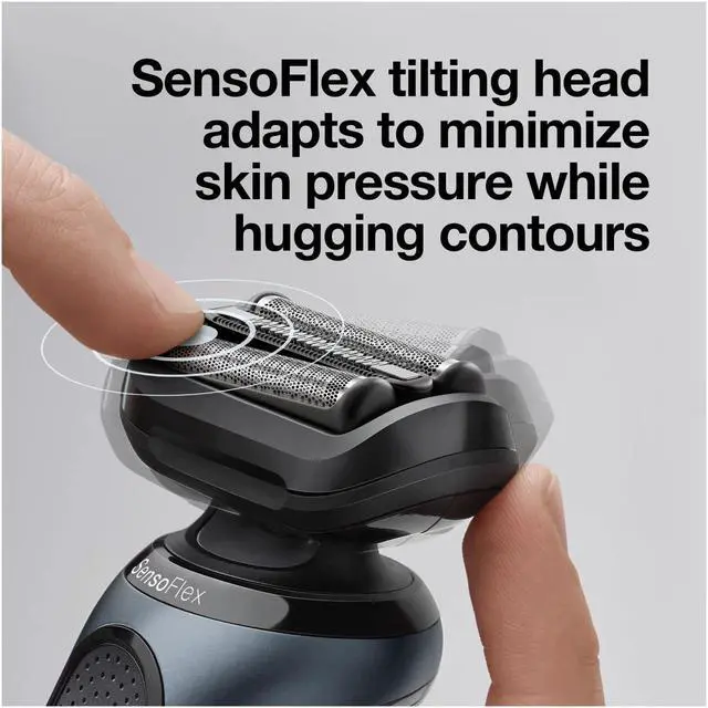 Alt view image 4 of 7 - Braun Series 6 6075cc Electric Shaver with SmartCare Center and Precision Trimmer, Wet & Dry, Rechargeable, Cordless Foil Shaver, Black