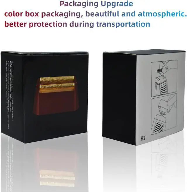 Alt view image 6 of 6 - 2 Pack Professional 5 Star Series Finale Shaver Replacement Foil and Cutter Bar Assembly Compatible with wahl Shaver Foil 7031-100, 7043-100 Super Close Shaving Replacement HeadsRed