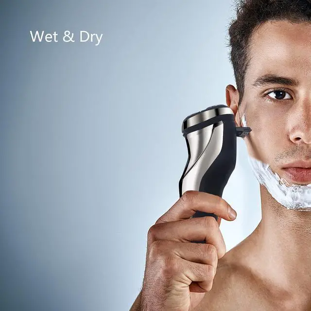 Alt view image 3 of 7 - Electric Razor for Men Shaver Mens for Shaving with Pop-up Trimmer Electric Rotary Shavers for Men Wet & Dry Cordless Waterproof USB Rechargeable