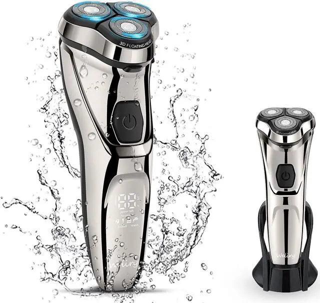 Main image of Electric Razor for Men Shaver Mens for Shaving with Pop-up Trimmer Electric Rotary Shavers for Men Wet & Dry Cordless Waterproof USB Rechargeable