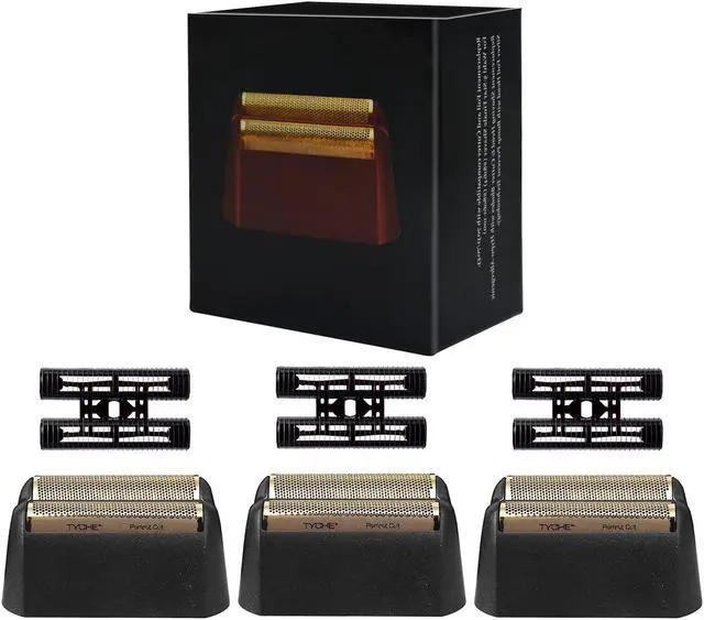 Alt view image 2 of 7 - Professional 5 Star Series Finale Shaver Replacement Foil and Cutter Bar Assembly Compatible with wahl Foil Heads 7031-100/7043-100,Fit for #8061 8164 shaver (black 3 pack)