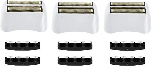 Main image of 3 Pack Shaver Replacement Foil and Cutters compatible with"andis #17150 shaver foil replacement" Golden