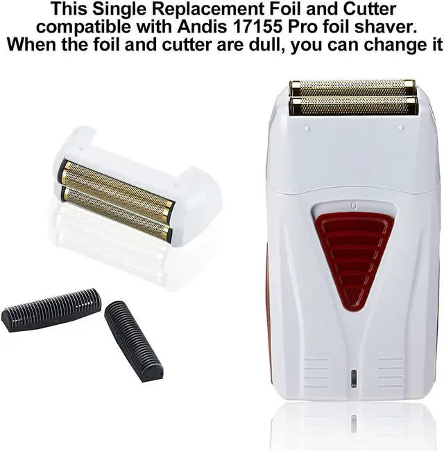 Alt view image 4 of 4 - 3 Pack Shaver Replacement Foil and Cutters compatible with"andis #17150 shaver foil replacement" Golden