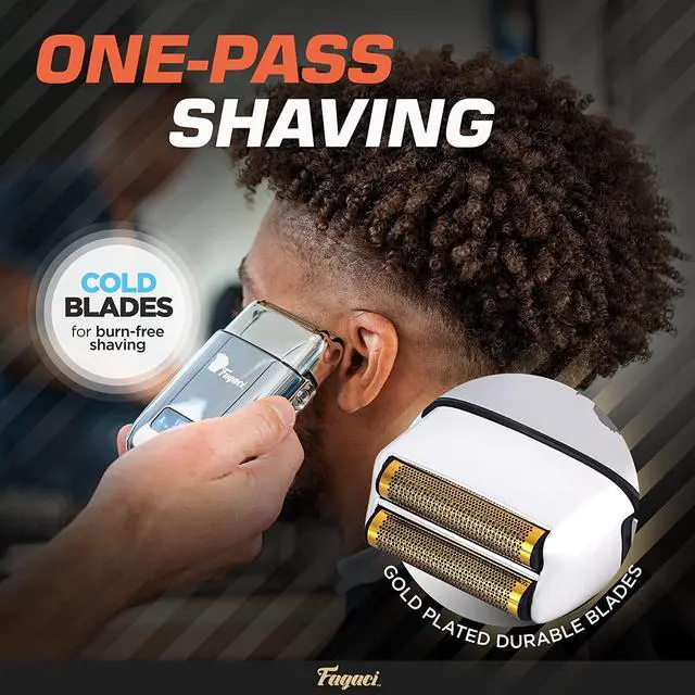 Alt view image 3 of 7 - Fagaci 5 Speeds Double Foil Shavers for Men Professional Irritation Free, Close Clean Shaving Foil Razor, Electric Shavers for Men, Maquina de Afeitar para Hombre, Neck Barber Shaver