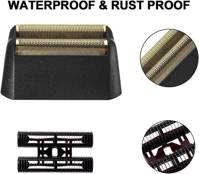 Alt view image 3 of 5 - Professional 5 Star Series Finale Shaver,Replacement Gold Foil and Cutter Bar Assembly, Super close Shaving for Professional Barbers and Stylists,Compatible with Wahl Shaver Foil 7043 (2Pack)