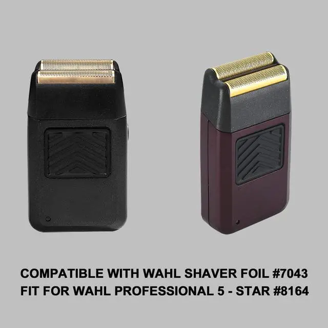 Alt view image 4 of 5 - Professional 5 Star Series Finale Shaver,Replacement Gold Foil and Cutter Bar Assembly, Super close Shaving for Professional Barbers and Stylists,Compatible with Wahl Shaver Foil 7043 (2Pack)