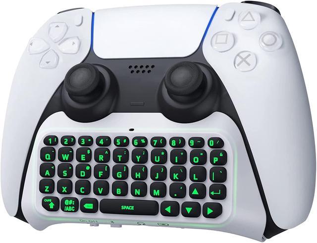 TiMOVO Green Backlight Keyboard for PS5 Controller Wireless