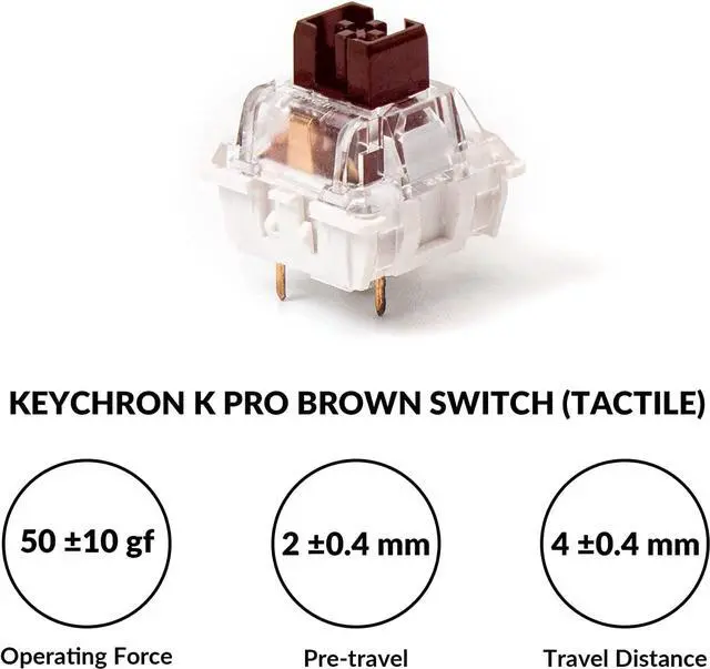 Alt view image 7 of 7 - Keychron V3 Wired Custom Mechanical Keyboard Knob Version, TKL QMK/VIA Programmable with Hot-swappable Keychron K Pro Brown Switch Compatible with Mac Windows Linux Carbon Black (Non-Transparent)