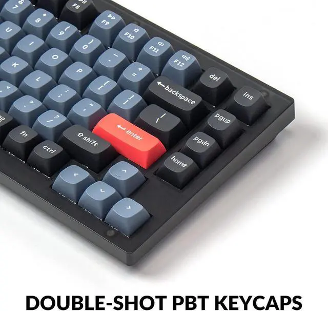 Alt view image 5 of 7 - Keychron V1 Wired Custom Mechanical Keyboard, 75% Layout QMK/VIA Programmable Macro with Hot-swappable Keychron K Pro Brown Switch Compatible with Mac Windows Linux (Frosted Black - Translucent)