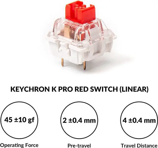 Alt view image 7 of 7 - Keychron V1 Wired Custom Mechanical Keyboard, 75% Layout QMK/VIA Programmable Macro with Hot-swappable Keychron K Pro Red Switch Compatible with Mac Windows Linux (Frosted Black - Translucent)