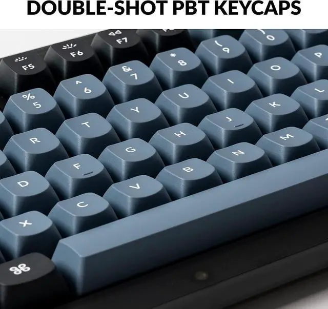 Alt view image 6 of 7 - Keychron V1 Wired Custom Mechanical Keyboard Knob Version, 75% Layout QMK/VIA Programmable with Hot-swappable Keychron K Pro Brown Switch Compatible with Mac Windows Linux (Frosted Black-Translucent)