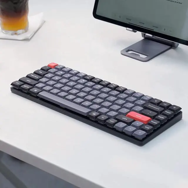 Alt view image 6 of 7 - Keychron K3 Pro Wireless Custom Mechanical Keyboard, 75% Layout QMK/VIA Programmable Bluetooth/Wired RGB Ultra-Slim with Hot-swappable Gateron Low-Profile Brown Compatible with Mac Windows Linux