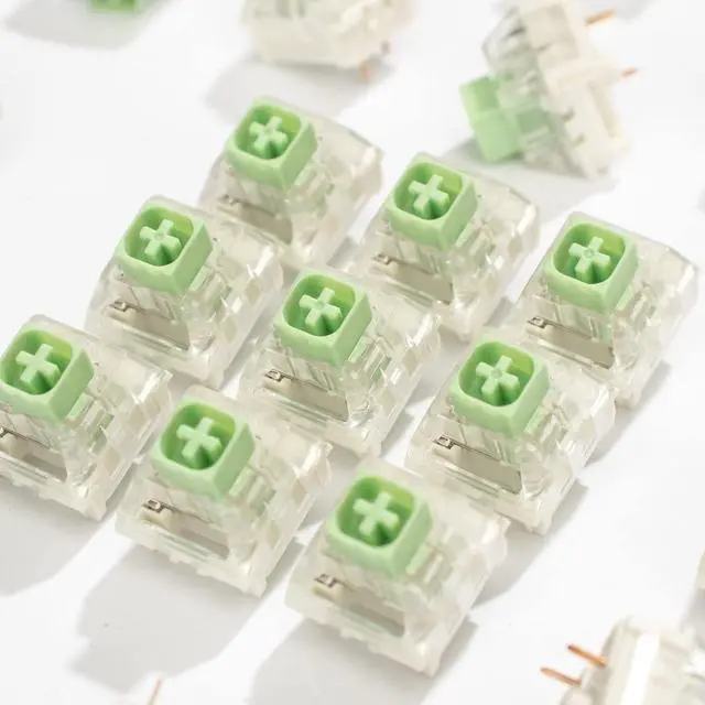 Alt view image 5 of 7 - 90 Pack Kailh Box Switch Jade RGB SMD for Mechanical Gaming Keyboard 3 pin Switches IP56 Water-Proof Compatible Cherry MX Switches